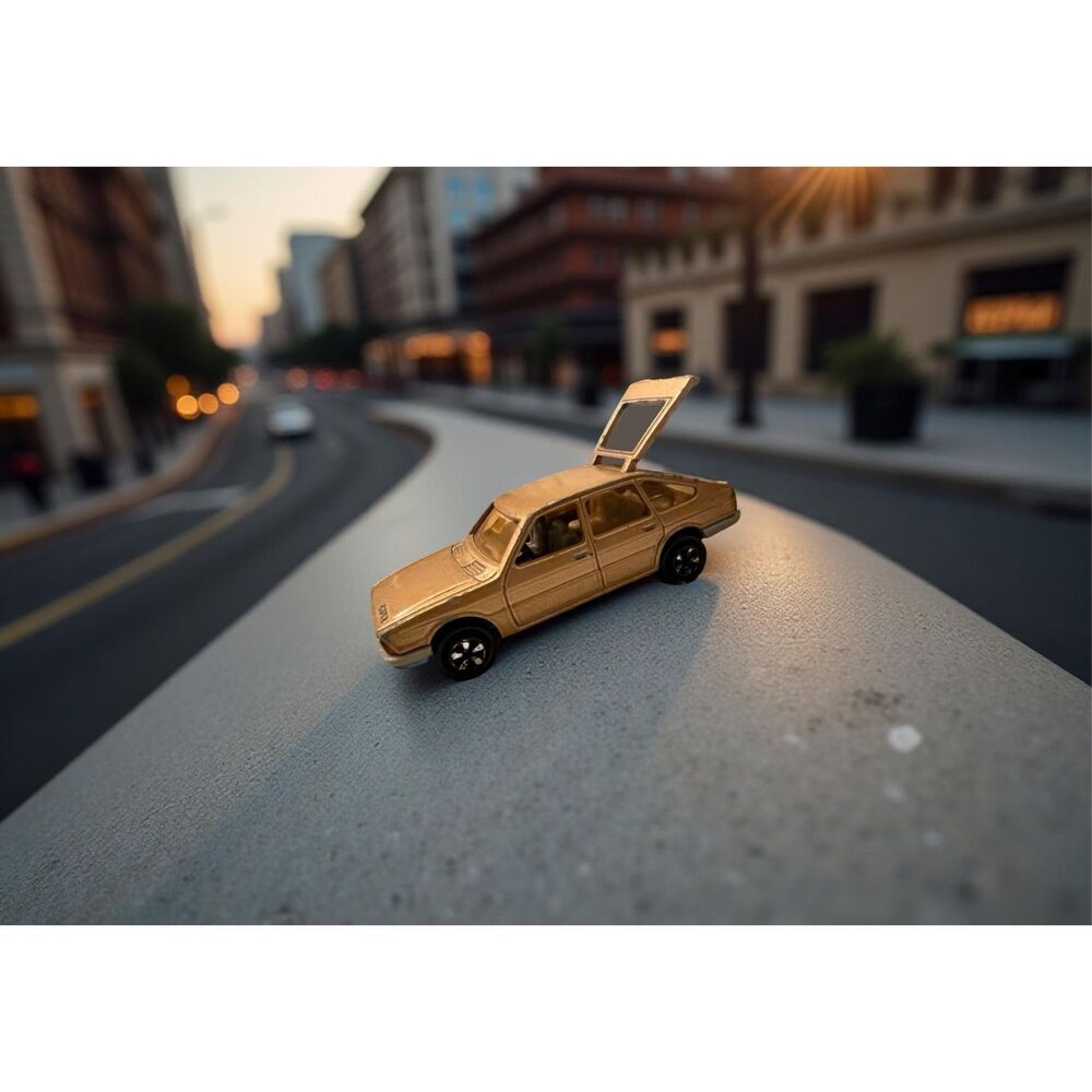 Vintage Simca Majorette 1308 - Tan Diecast Collectible Toy Car